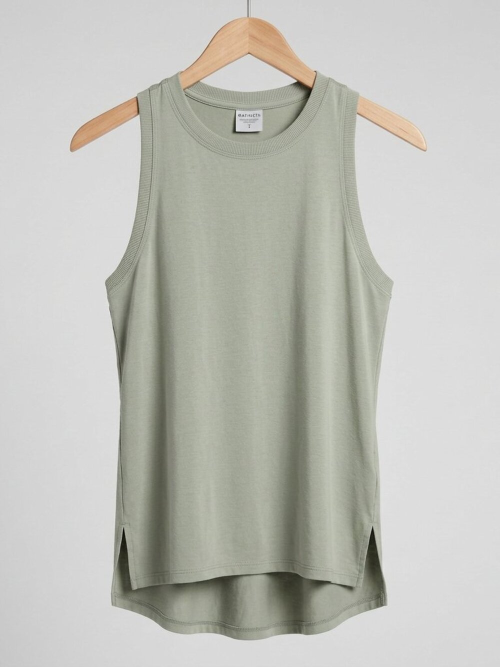 Athleta Sage Green High-Low Tank Top Size S